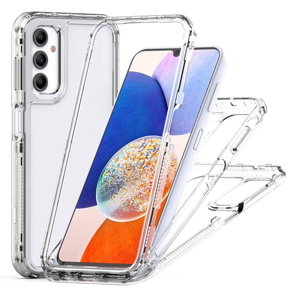 For Samsung Galaxy A14 5G/4G Clear Phone Case Acrylic+TPU 3-in-1 Design