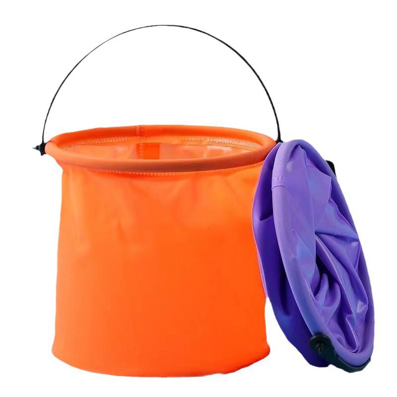 1 Piece Outdoor Sand Pool Play Tool Beach Sand Toy Play Bucket Toy Folding Collapsible Bucket Gardening Tool Kids Summer Favor