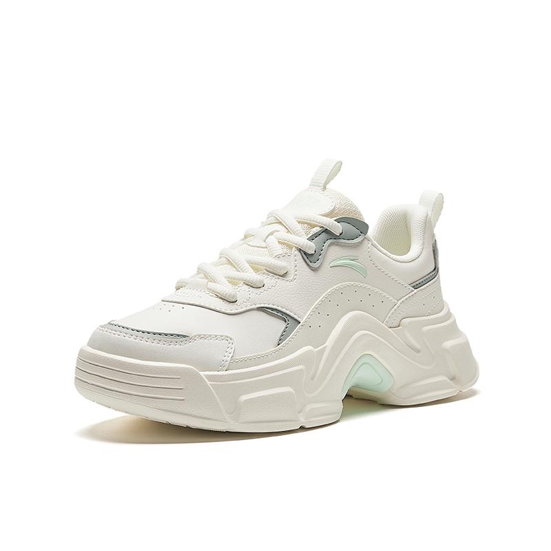 Anta Rabbit Shoes Abrasion Resistant Low top Athletic Shoes Women's White Green Sneakers 922328816-4