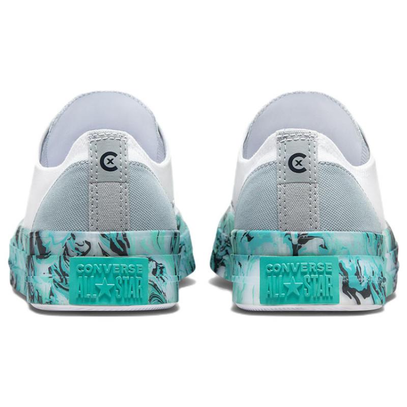 Converse Chuck Taylor All Star CX Marmoriert Freizeit Low-Top Canvas Schuhe Unisex Weiß & Blau