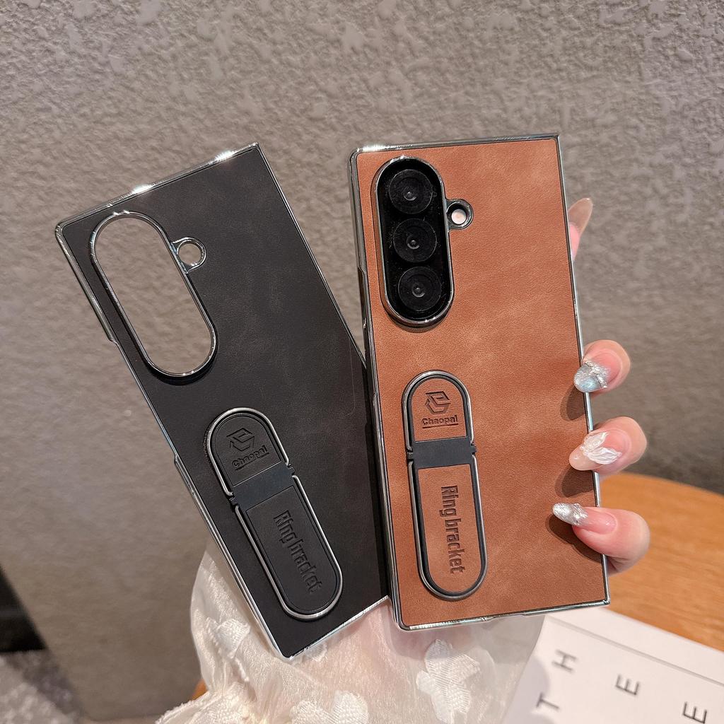 Luxury Finger Stand Protective Case for Samsung Z-Fold 6/7