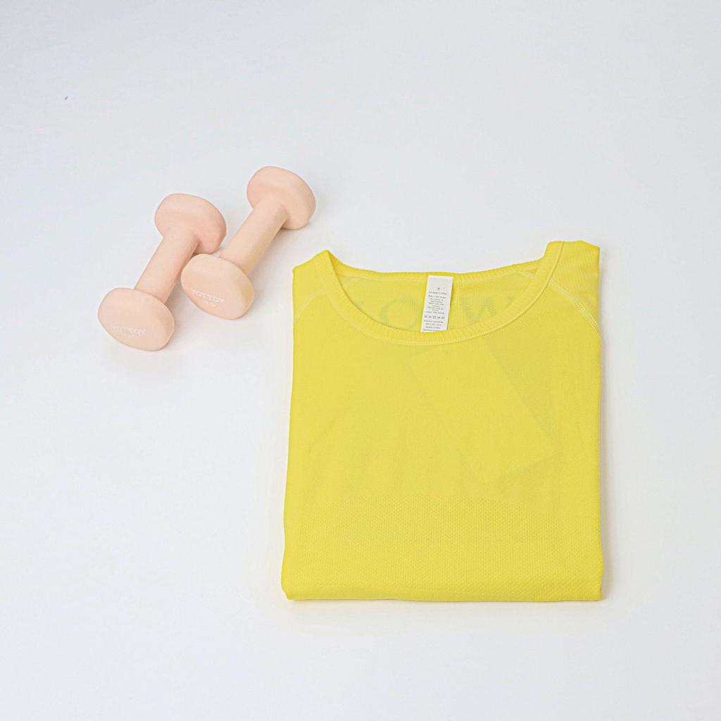 In Stock: Women's LU3.0 Short Sleeve Round Neck Yoga & Running Slim Fit T-Shirt