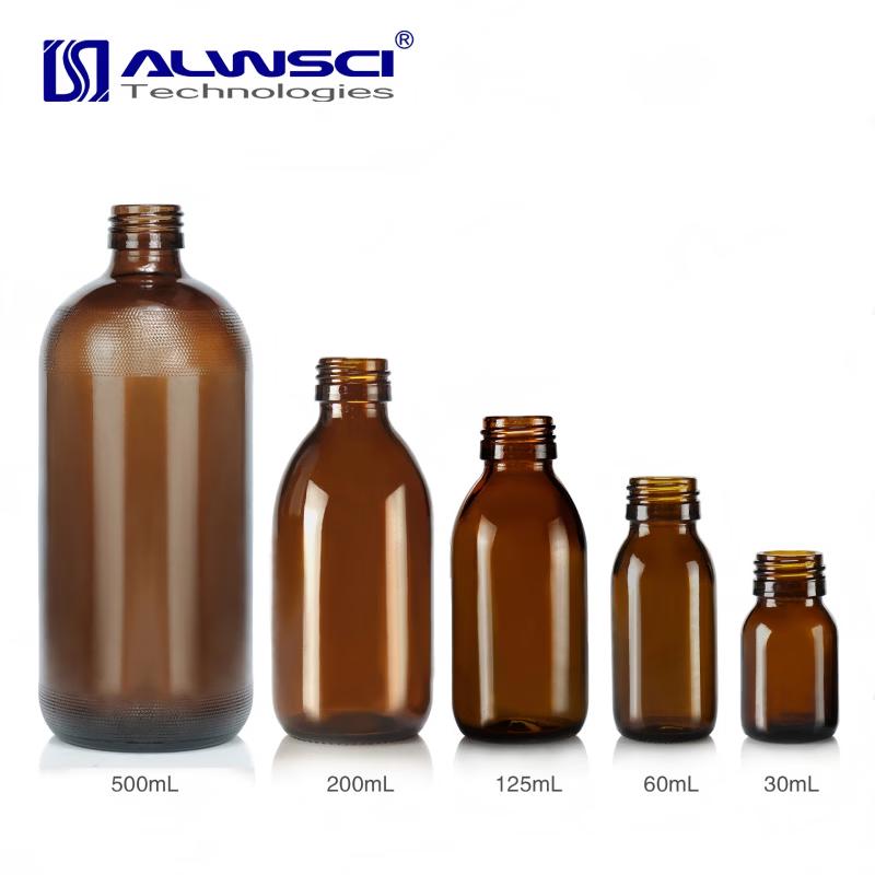 

ALWSCI 30mL Brown Glass Tamper-Evident Reagent Bottles, 100-pack