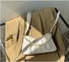French versatile white pleated cloud bag for women, new pearl chain underarm bag, shoulder messenger bag for women