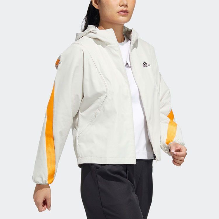 adidas Jackets Women's White Hooded Moderate Other HF2467