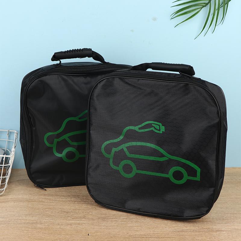 Electric Car Battery Jumper Cable Storage Bag Waterproof Ev Car Rechargeable Gun Storage Organizer For Charging Cables Cords