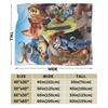Anime Zootopia Cartoon Blanket  Soft Warm Comfortable Plush Throw Blanket For Home Decor Travel Flannel Bedspread Bed Cover