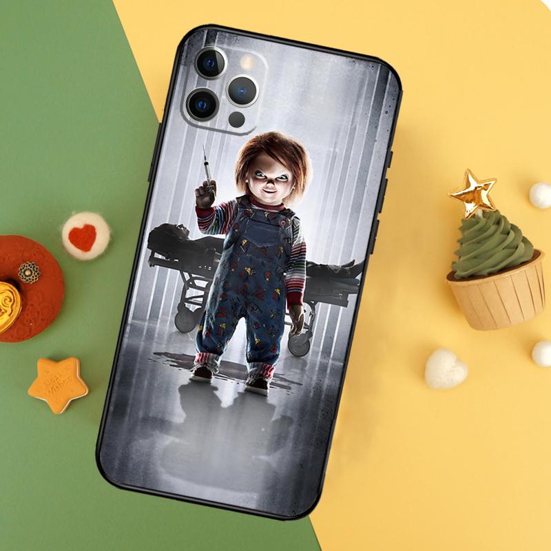 Chucky Doll Horror Movie Phone Case For iPhone 17 Pro Max 17Air 16E 15 14 13 12 11 16 Pro Max Mini Shockproof Cover