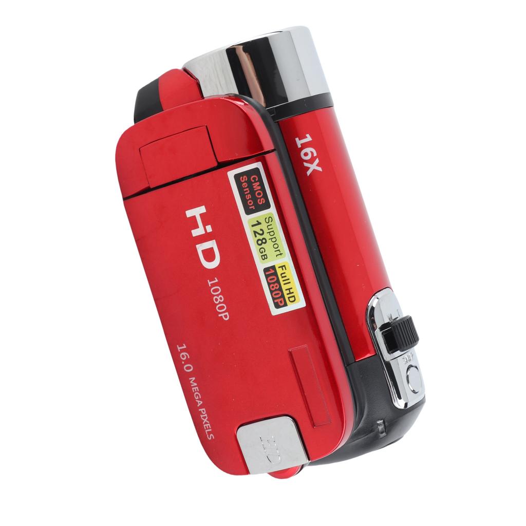 Digital Camera 1080P 16MP HD 16X Zoom Anti Shake Handheld Built in Microphone Video Camera with LED Fill Light