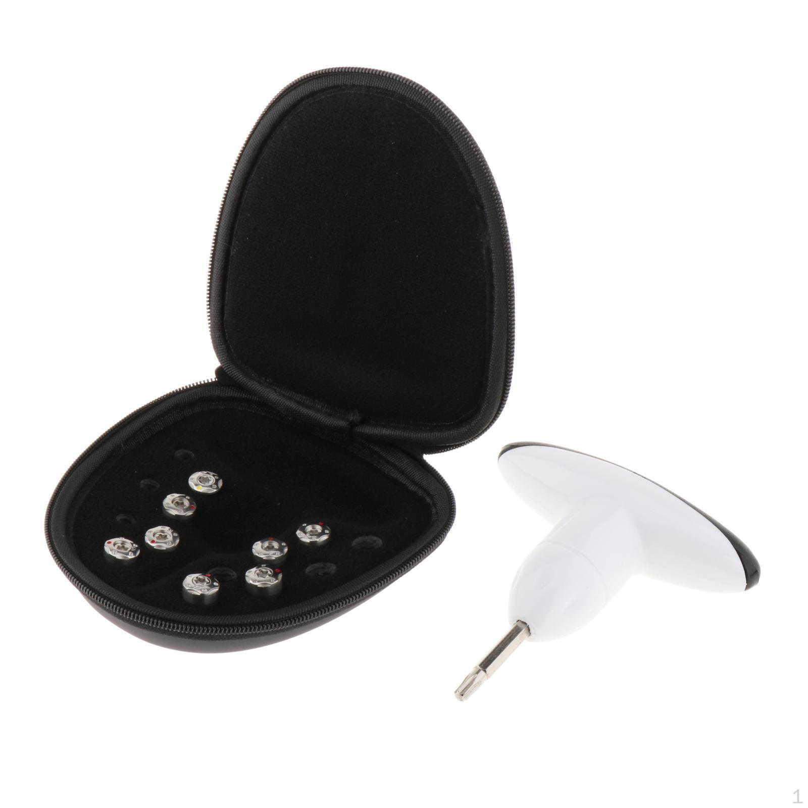 

Набор из 8 винтов для гольфа, прочная нержавеющая сталь с футляром для хранения, тренировочное пособие для отдыха на природе 4 6 6 8 8 10 12 12g