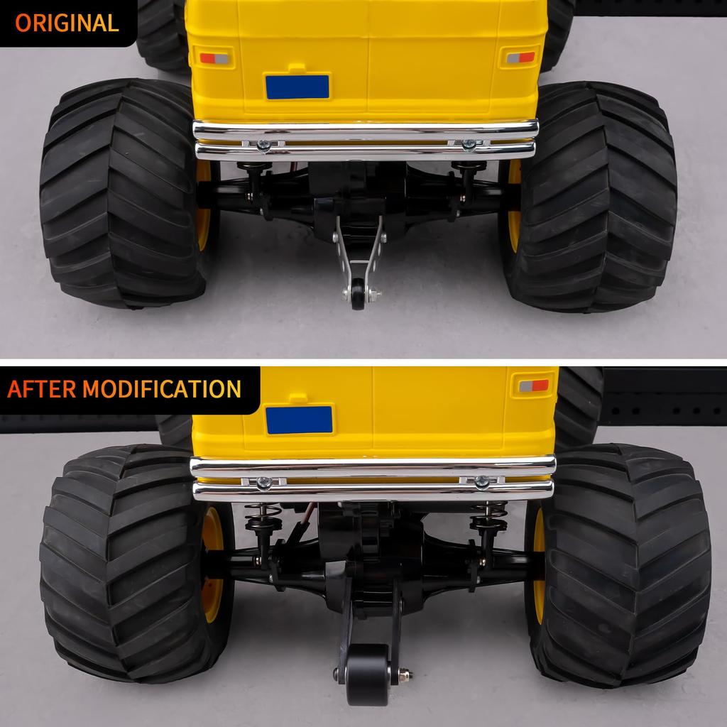 TRZX Adjustable Carbon Wheelie Bar Upgrade Parts for 1/12 Scale Tamiya 57409 Lunchbox RC Car