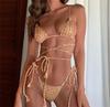 Plavky 2024 Střapce Koupací oblek String Bikini Bandáž Plavky Dámské Brazilské Biquinis Feminino Plavecký kostým Maillot