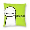 Dream SMP Square Pillowcase Polyester Linen Velvet Creative Zip Decorative Sofa Cushion Cover 45x45