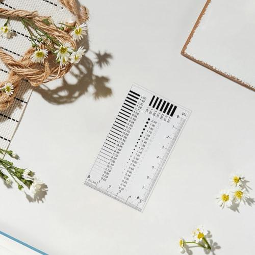Ledmomo High-Precision SEC Size Estimation Chart, Badge Gauge, Precision Ruler, Diameter Estimation Ruler, Line Width Defect Measurement Tool, Sec Def