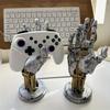 1PC Cyberpunk Robot Resin Craft Ornament, Suitable for Gamepads, Mobile Phones, Etc. | Science Fiction Mechanical Style Decoration