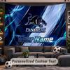 Wall Hanging Tapestry Custom NamePenrith Panthers Pattern Personalized Printed Fabric Wall Decor