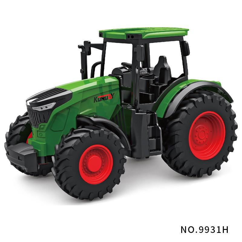 Electric Remote-Control Alloy Tractor & Harvester Toy for Kids