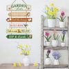 Retro Rustic Porch Wall Plaque Floral Print Funny Sign for Garden Lovers  Birthday Gift