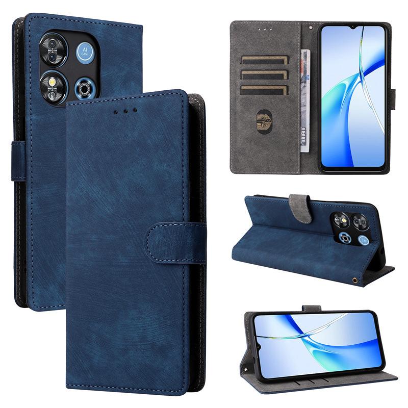 Flip-Cases kompatibel mit Oukitel C57/C57S/C57 Pro PU-Leder-Telefonhülle Rundumschutz [RFID-Blockierung] Wallet Cover