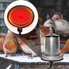 Water Heater for Chickens 5.9 Inch Silicone Freeze Proof Heating Pad 20W Poultry Water Heater with 71 Inch Cord for Poultry