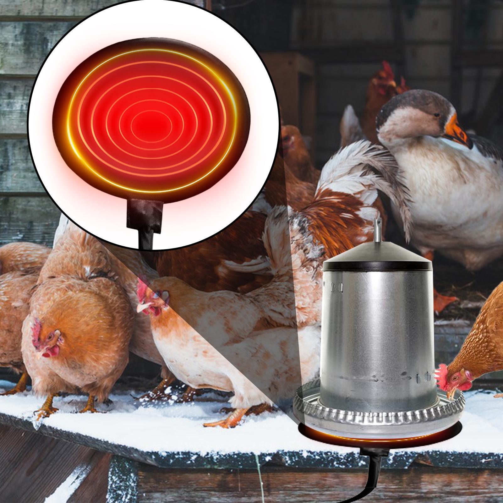 

Water Heater for Chickens 5.9 Inch Silicone Freeze Proof Heating Pad 20W Poultry Water Heater with 71 Inch Cord for Poultry China Mainland