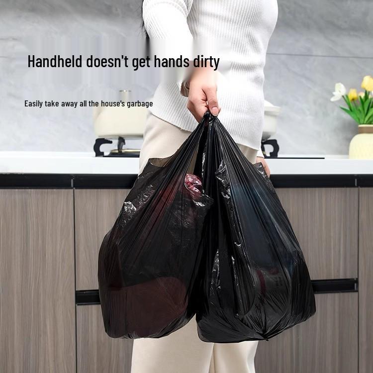 Thickened Large Drawstring Trash Bags for Kitchen, Bathroom, and Office Use