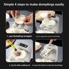 Automatic Electric Dumpling Maker Machine Portable Small Kitchen Tool Waterproof Rechargeable Plastic Home Use