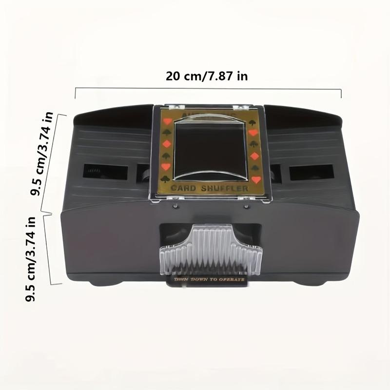 Automatic Poker Card Shuffler Board Games Battery Operated Playing Cards for Shuffle 2 Deck Automatic Hand Crank Home Card Games