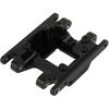 Black Coating Brass Skid Plate Transmission Mount for 1/18 RC Crawler TRX4M Upgrade, 60g