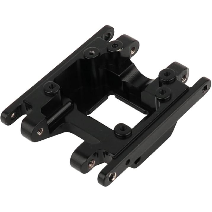 Black Coating Brass Skid Plate Transmission Mount for 1/18 RC Crawler TRX4M Upgrade, 60g