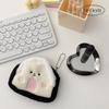 Cute house-shaped coin purse doll keyring pouch keychain