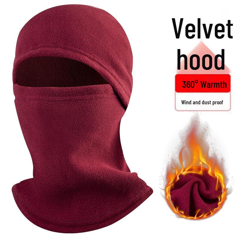 Winter Windproof Fleece Cycling Hat & Full Face Mask