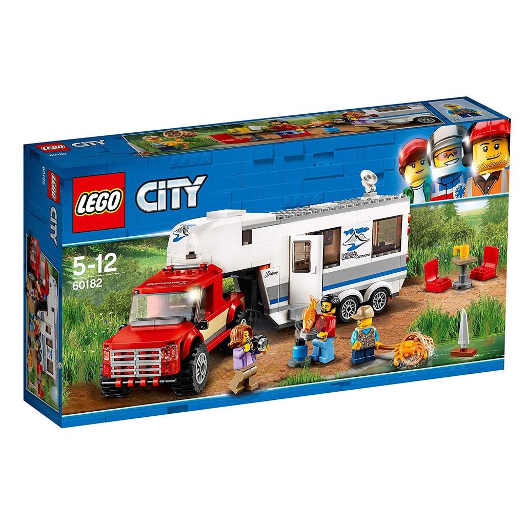 LEGO City Camping Van and Pickup Truck 60182 Blocks Toys for Boys