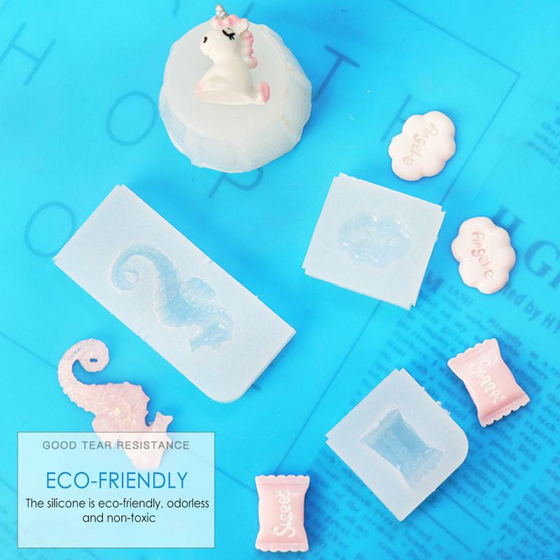 Silicone Mold Making Kit Liquid Silicone Rubber Bubble Free Translucent Clear Mold Making Silicone-Mixing Ratio 1:1 Molding