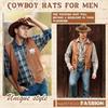 Halloween Cowboy Costume Kit for Hippie Disco Parties