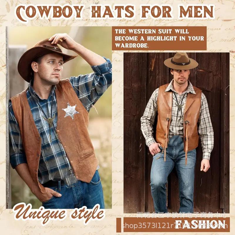 Halloween Cowboy Costume Kit for Hippie Disco Parties