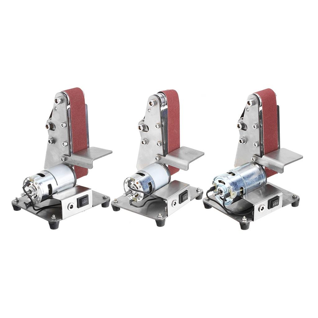 350W 9000RPM Mini Electric Belt Sander Machine Adjustable Speed Grinding Polishing Machine Multifunctional Iron Angle Grinder