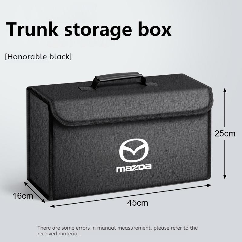 

For Mazda 3 6 Alexa CX-30 CX-3 CX-5 CX-8 CX-9 2019 2020 2023 2025 Car Trunk Storage Box Foldable Stowing Tidying Bag Accessories чёрный