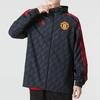 adidas Manchester United 3-Stripe DNA Windbreaker Men Hooded Soccer Jacket Black HE6650
