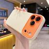 Fashion Contrast Color Lens Protection Silicone Phone Case For 17 Air 16 15 14 Plus 13 12 11 Pro Max Soft Cover