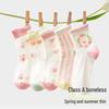 5 Pairs of Breathable Mesh Mid-Calf Lace Socks for Baby Girls - Perfect for Spring/Autumn