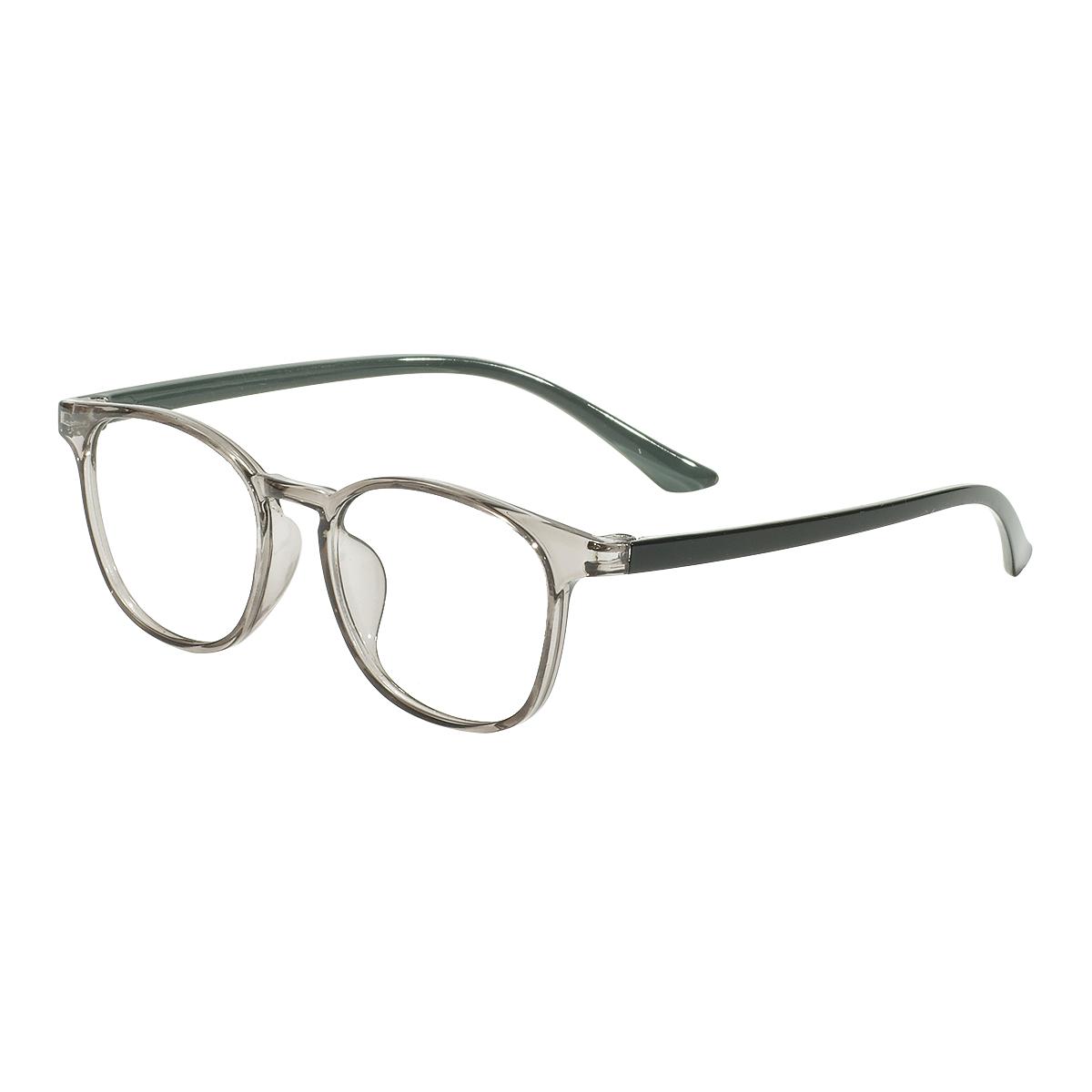 

Men Women Round TR90 Transparent Eyeglasses Frame Square Medium Lightweight Spectacle For Optical Prescription Lenses