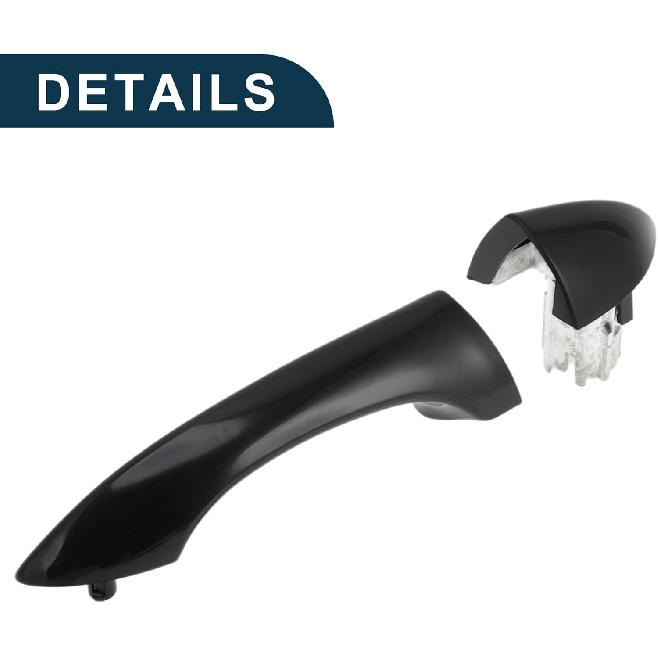 Außentürgriff für BMW X5 E53 2000-2006 Langlebig Nr. 51218257738 | Vordere rechte Türgriff Schwarz 1 Stück