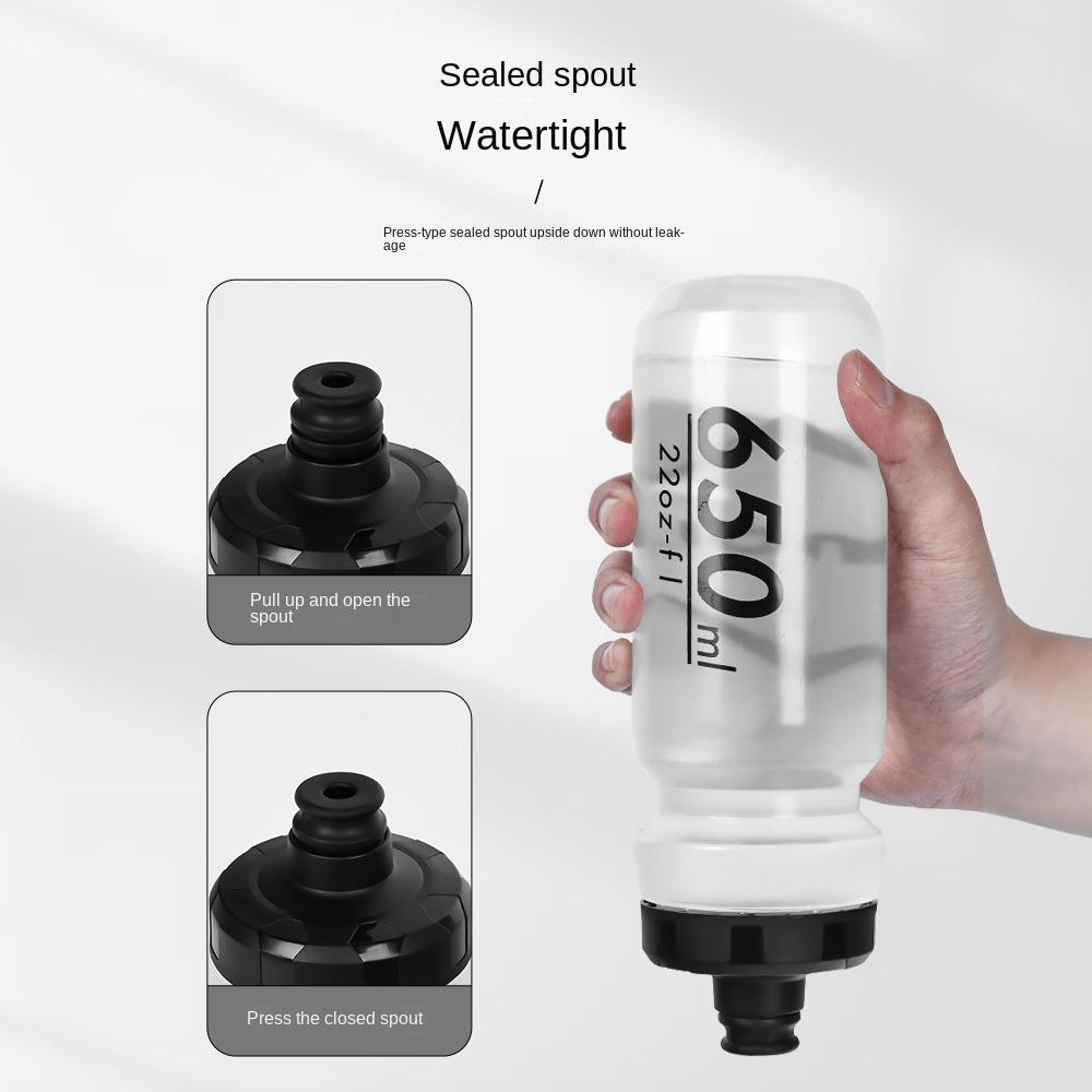 1PC 650ML  Bicycle Bottle Mountain Bike Water Drink Bottle Outdoor Sports Plastic Portable Large Capacity Cycling Water Bottle
