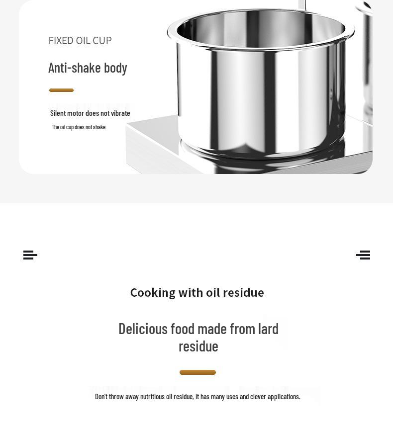 Shenmei B03 Automatic Home Oil Press - 304 Stainless Steel, Cold & Hot Press