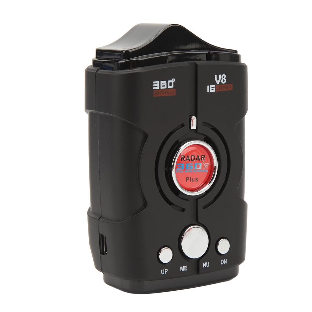 Car Radar Detector Extended Range 2.4GHz 410MHz 360 degrees Real Time Voice Alerts Built in GPS Speed Radar Detector