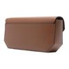 Bally Emblem Adjustable Shoulder Strap Magnetic Closure Calfskin Shoulder Bag Women Shoulder Bag Brown Gold 6307153