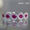 HUITAN  New Come Luxury Ring Band Infinity Lucky Women Ring With Green Red CZ Stone Fashion Jewelry Neo-Gothic Ring