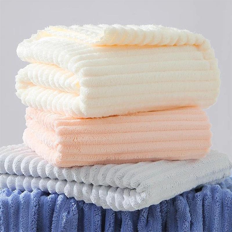 thin version Increase coral fleece bath towel, soft and quick absorbent bath towel, quick drying sports travel beach towel