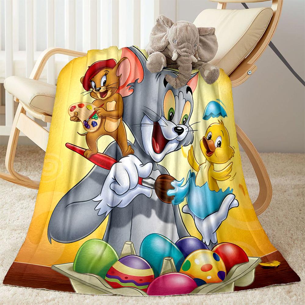 Tom And Jerry Adventure Suitable blanket for offices, travel, living rooms also a good gift for friends and family Suitable for all seasons.